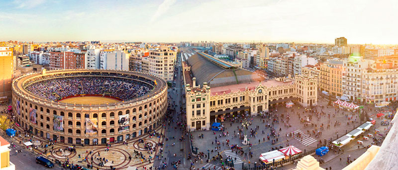 Route through the city center of Valencia - Ciutat Vella